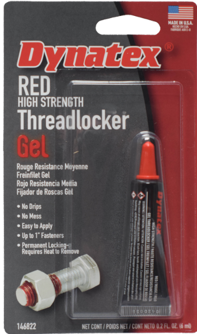Red High Strength Threadlocker Gel